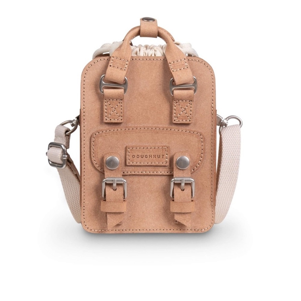 Doughnut Macaroon Tiny Bucket Organic Cotton Series Crossbody Bag